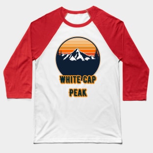 White Cap Peak Baseball T-Shirt